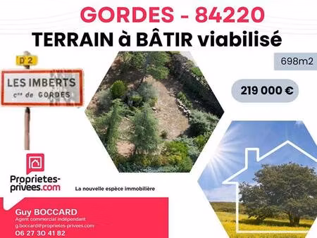terrain constructible viabilisé à vendre