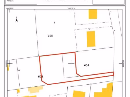terrain constructible à vendre