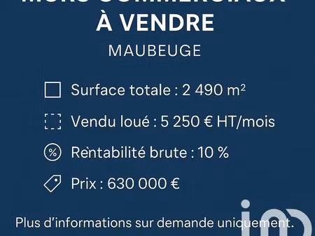 immeuble 2490 m² maubeuge