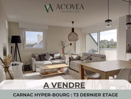 vente appartement 3 pièces à carnac (56340) : à vendre 3 pièces / 65m² carnac