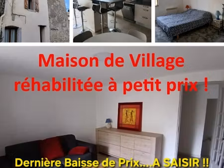 vente maison 3 pièces 65 m² à canaules-et-argentières (30350)  100 000 €