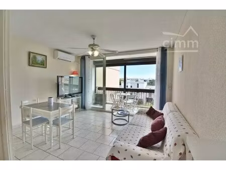 achat - saint cyprien plage - appartement 3 pieces traversant - place de parking privative