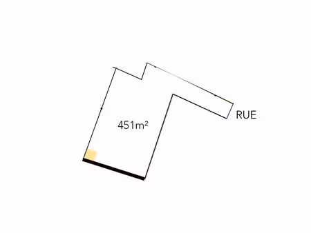 vente terrain  415.00m²  marennes hiers