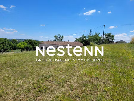 a vendre terrain constructible viabilisé à nérac d'une superficie de 2461 m2