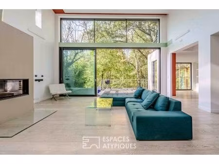 maison d'architecte sur la colline des impressionnistes à la celle saint-cloud