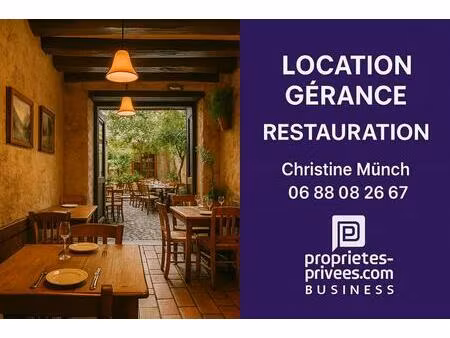 location gerance - magny en vexin - tres beau restaurant avec terrasse
