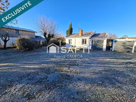maison t4 plein pied sur un terrain de 1152m² avec dépendance et garage