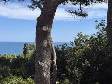 villa t4 d'environ 180 m2 avec une piscine  terrain de 1 570 m2 arboré et vue mer...