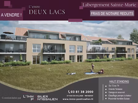 achat appartement 3 pièces 68m² labergement ste marie 25160