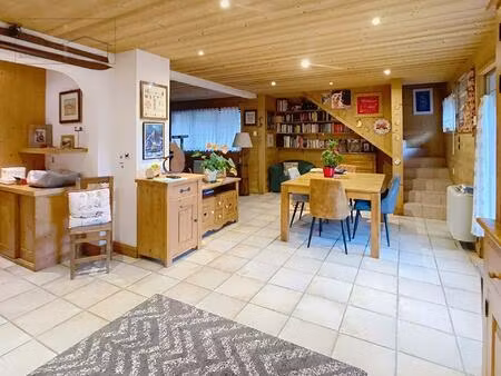 appartement charmant à servoz avec cheminée et terrasse