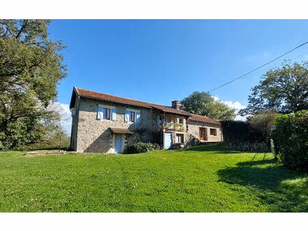maison en pierre sur grand terrain
