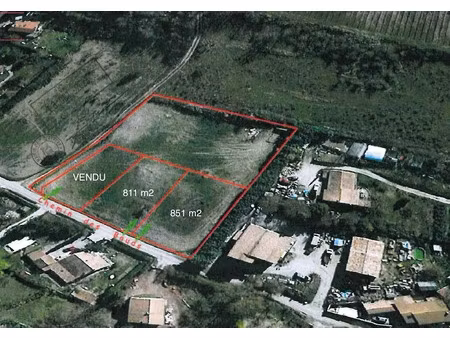 vente terrain 811 m² à pierrevert (04860)  145 000 €