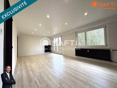 superbe appartement de 4 pièces disposant d'un balcon  d'une cave  et d'un garage !