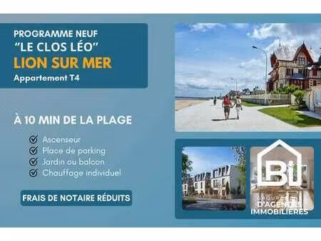 vente appartement 5 pièces à lion-sur-mer (14780) : à vendre 5 pièces / 81m² lion-sur-mer