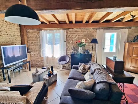 corps de ferme rénové de 215 m² avec dépendances  grand terrain et piscine naturelle