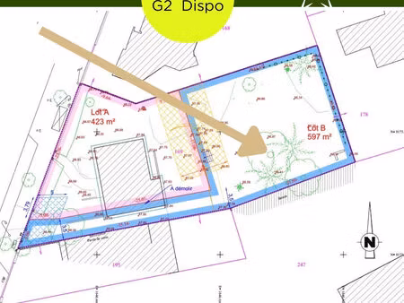 terrain chatenay malabry limite sceaux 587 m2