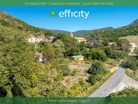 vente terrain 1355 m² à sougraigne (11190)  44 000 €