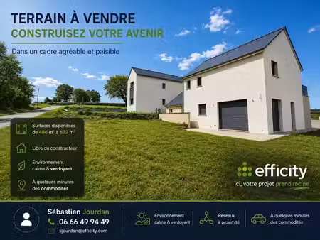 vente terrain 497 m² à pléboulle (22550)  50 965 €