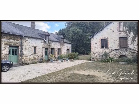 à vendre – domaine de caractère de 200m2 à ombré d’anjou (28 hectares d’un seul tenant)