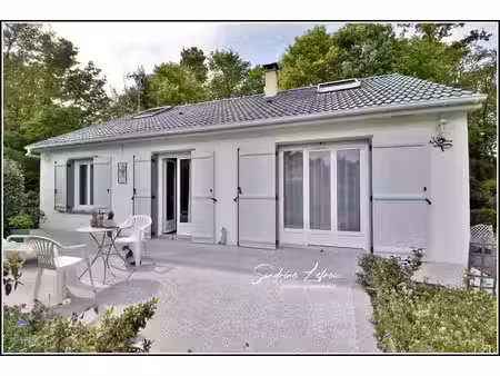 maison sur sous-sol total - 6 pièces - 4 chambres - 100m2 habitables sur 1225m2 terrain - 