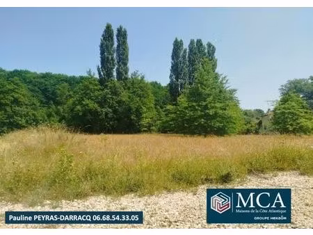 vente terrain 1499 m² sainte-colombe (40700)