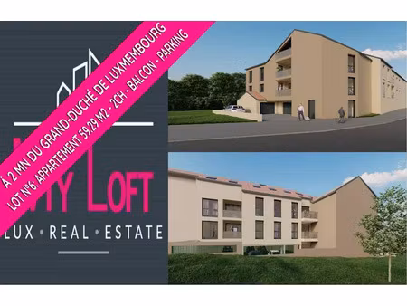 vente appartement 2 pièces 59.29 m² à russange (57390)  275 000 €