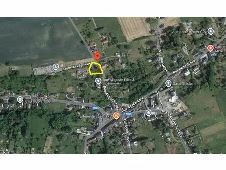 terrain pour 2 maisons mitoyennes (ou 1 seule)