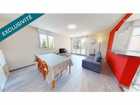 à vendre appartement 4 pièces de 82 m² avec balcon et garage à village-neuf proche de huni