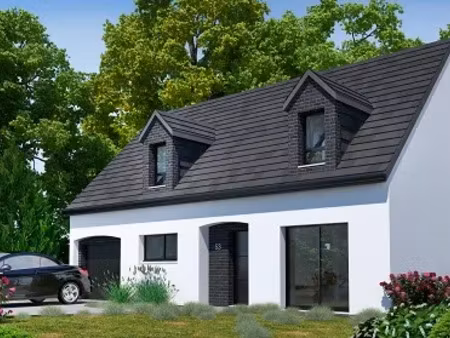 vente maison neuve 5 pièces 126.97 m² à saint-andré-d'hébertot (14130)  297 000 €