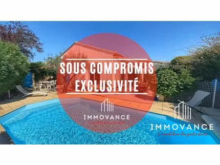 vente villa 5 pieces de plain-pied avec piscine et garage