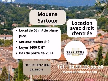 local 65 m² mouans-sartoux
