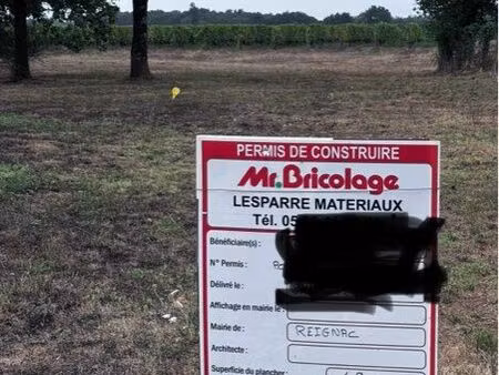 terrain à bâtir avec permis de construire