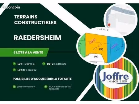 terrain 502 m² raedersheim