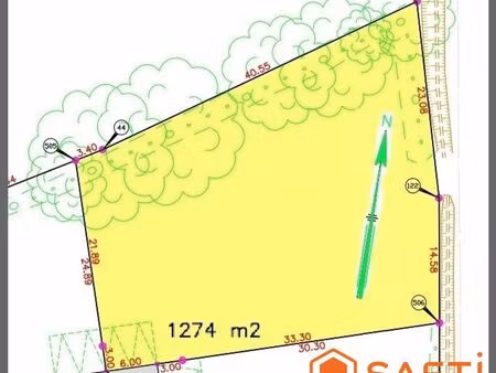 terrain 1274 m² contest