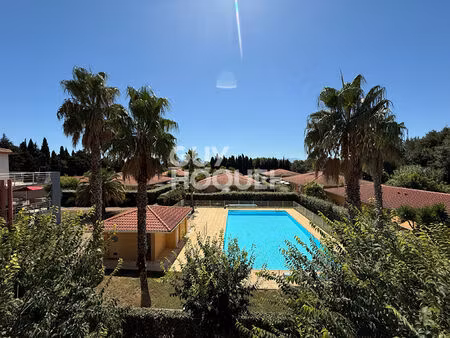 exclusivite - a vendre à baho (66540) appartement f2 avec terrasse  parking et vue piscine