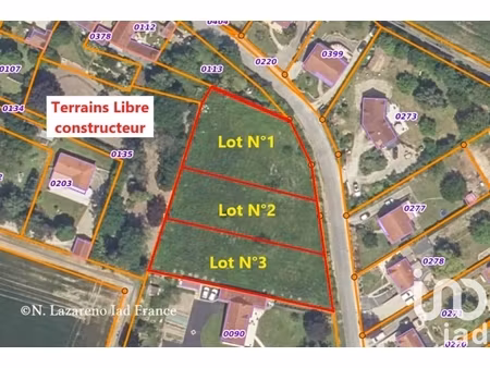 vente terrain à bâtir 1 234 m²