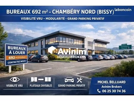 bureaux 684 m² la motte-servolex