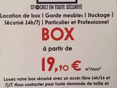 location box sète /garde meuble