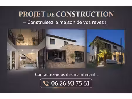 terrain avec maison neuf à vendre
