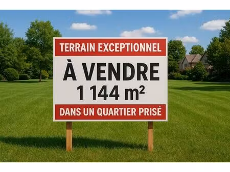 vente - terrain exceptionnel - 1 144 m² - mareil-marly