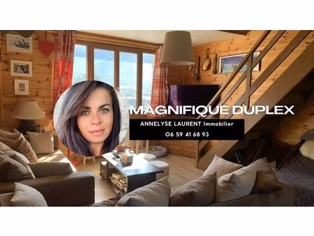 duplex rénové – t4- esprit chalet – vue panoramique à lus-la-croix-haute
