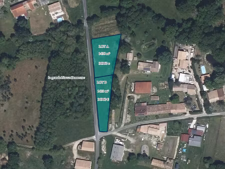 vente terrain 1400 m² à donnezac (33860)  36 960 €