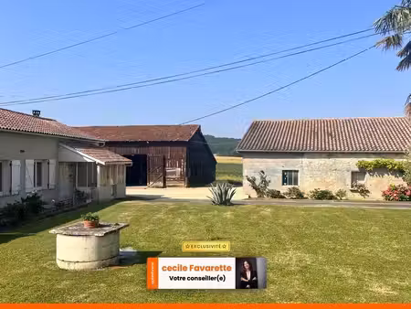 ancien corps de ferme à vendre à lougratte – 2 logements – dépendances – 1 hectare