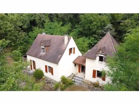 maison contemporaine  chalets en bois et terrain boisé d'un hectare