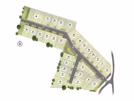 terrain constructible viabilisé à vendre