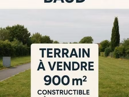 terrain constructible à vendre