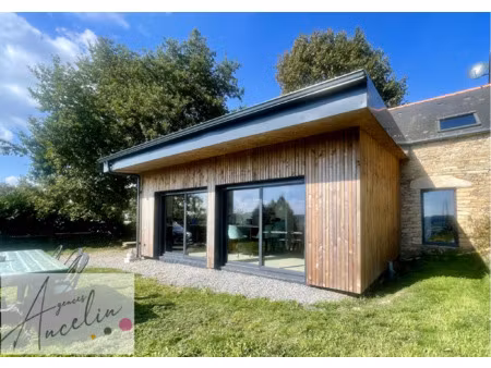 maison en pierres 4 pieces avec extension bois - vue vilaine