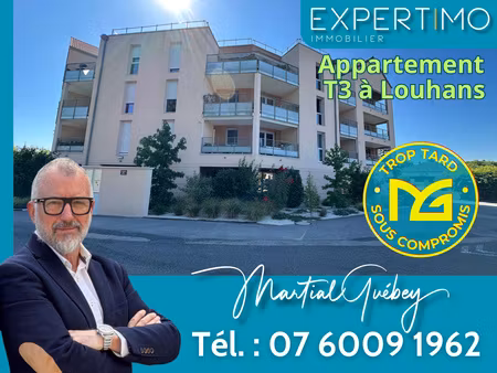 appartement t3 de 2020 loué de 68 m2 avec terrasse à louhans