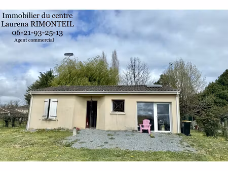 maison de plain-pied t3 de 85 m2 et terrain de 900m2