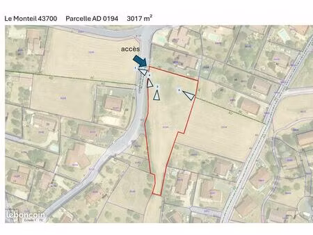 terrain constructible le monteil 43